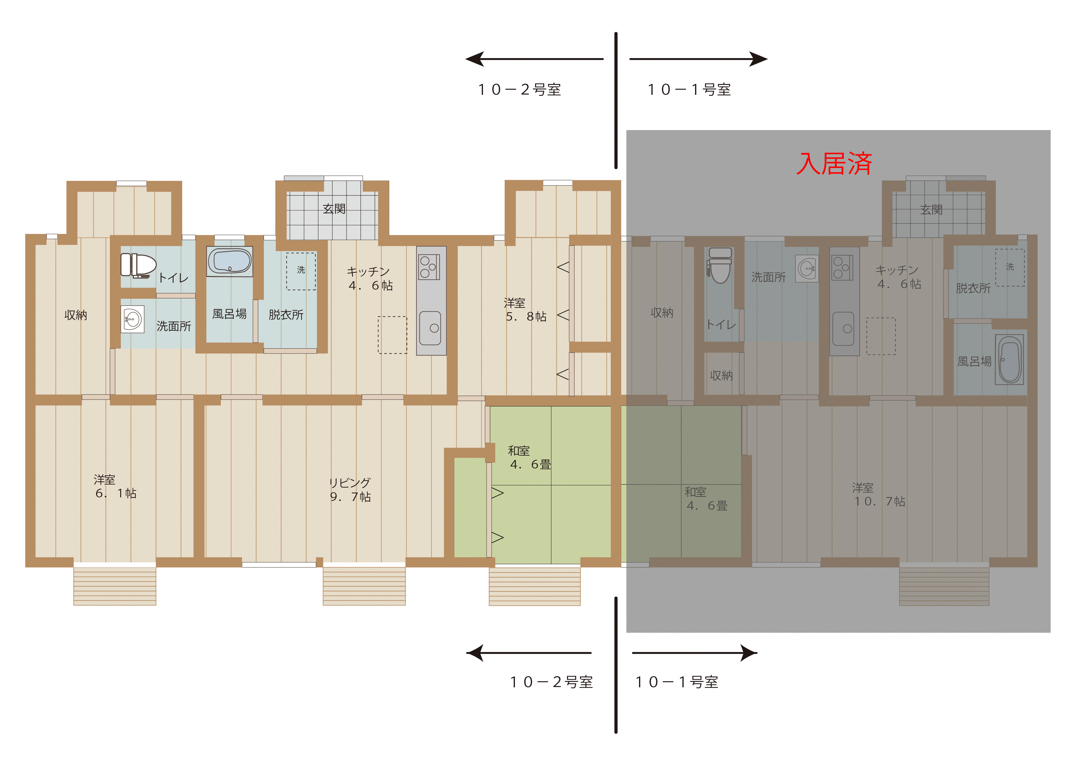 別府峯住宅10号棟_間取り図